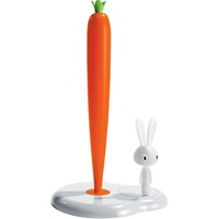Alessi Bunny Carrot Küchenrollenhalter Orange, Weiss