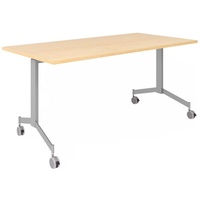 Hammerbacher Klapptisch fahrbar 160x80cm, ahorn