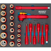 HAZET Steckschlüssel-Satz schutzisoliert 163-544/26 Vierkant hohl 12,5 mm (1/2
