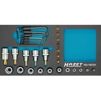 HAZET Steckschlüssel-Satz TORX 163-192/24 Vierkant hohl 12,5 mm (1/2
