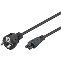 Goobay Netzanschlusskabel (Schutzkontakt), 1,8 m, Schwarz, Schutzkontaktstecker (Typ F,