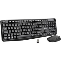 Ultron UMC-300 Kabelloses Tastatur-Maus Office Set schwarz, USB, DE