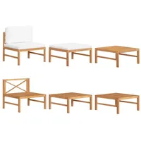 VidaXL Garten-Lounge-Set 3-tlg. teak/beige