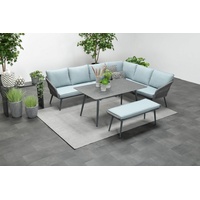 Garden Impressions Davis L/D Set 6-tlg. carbon black/rope grau/mintgrau