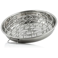 BBQ-Toro Rippchen und Hähnchenkeulen Halter 43 cm Edelstahl Silber