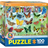 Eurographics 6100-5485 - Garten Schmetterlinge , Puzzle, 100 Teile