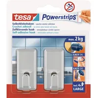 Tesa Garderobenhaken Powerstrips Large Classic Chrom