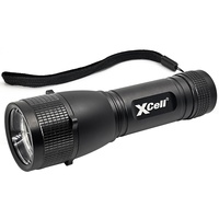 XCell 146362 LED Taschenlampe mit Handschlaufe, mit Holster, mit