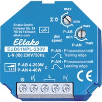 Eltako Universal-Dimmschalter Mindestlast nur 4W EUD61NPL-230V