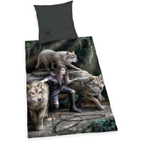 Herding Anne Stokes Wolf 135 x 200 cm +