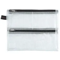 FolderSys Reißverschlussbeutel A5 transparent/schwarz 0,15 mm, 1 St.