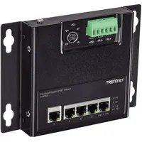 TRENDNET TI Hardened Industrial Wallmount Gigabit Switch, 5x RJ-45,