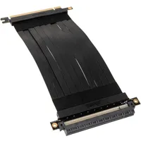 Akasa Riser Black X2 Riser Card Cable, PCIe 3.0