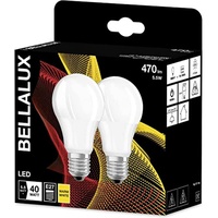 Bellalux LED-Lampe, Sockel E27, Warmweiß (2700K), Matt, Birnenform, Ersatz