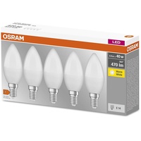 Osram LED BASE Classic B E14 Sockel, Kerzenform, Warmweiß
