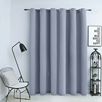 VidaXL Verdunkelungsvorhang mit Metallösen Grau 290 x 245 cm