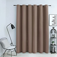VidaXL Verdunkelungsvorhang mit Metallösen Taupe 290 x 245 cm