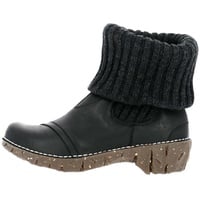El Naturalista Damen Ankle Boots Yggdrasil, Frauen Stiefeletten,Wechselfußbett,flach,Stiefel,Bootee,Booties,halbstiefel,Black,36 EU