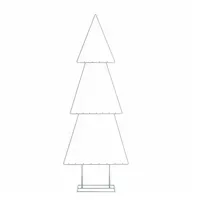 Spetebo Deko Metall Tannenbaum 111 cm weiß