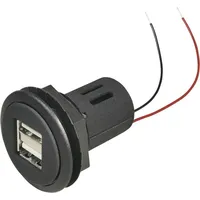 ProCar USB Einbau-Doppelsteckdose Belastbarkeit Strom max.=5 A Passend für