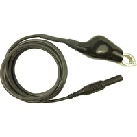Cliff CIH22105 Messleitung [Stecker 4mm Abgreifklemmen] 2.00m Schwarz 1St.