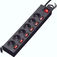 Renkforce Steckdosenleiste 6fach 1,40 m Schwarz 1 St.