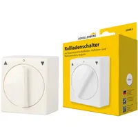 Schellenberg Tast-Rast-Knebelschalter Rollladenschalter Aufputz rot/weiß