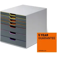 Durable Varicolor 7 Schubladenbox 7 Schubladen, grau (760727)