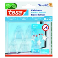 Tesa Klebehaken für transparente Oberflächen und Glas (max. 200