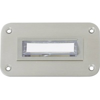 HEIDEMANN 70142 Klingelplatte mit Namensschild 1fach Edelstahl 24 V/1
