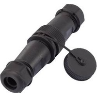 TRU Components 1094580 Rundstecker Adapter Stecker, gerade, Buchse, gerade