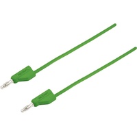 VOLTCRAFT Messleitung Lamellenstecker 4mm Lamellenstecker 4mm 25.00cm Grün