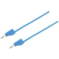 VOLTCRAFT MSB-300 Messleitung Lamellenstecker 4mm Lamellenstecker 4mm 1.50m Blau