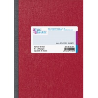 KÖNIG & EBHARDT Kladde 8616271 kariert rot