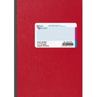 KÖNIG & EBHARDT Notizbuch Kladde A5 kariert Rot