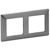 Legrand Valena Life Rahmen 2-fach (inoxgrau)