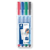 Staedtler Folienstift Lumocolor 305F WP4-1 Sortiert (Farbauswahl nicht möglich)