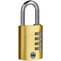 Yale YE3CB/38/131/1/GO Vorhängeschloss 38mm Gold Zahlenschloss