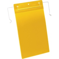 Durable Drahtbügeltasche A4 hoch gelb