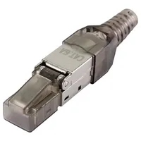 Renkforce CAT6A Feldkonfektionsstecker Stecker, gerade Polzahl Sensoren 8P8C Schwarz