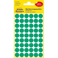 Avery Zweckform Klebepunkte 3143 grün Ø 12,0 mm, 270