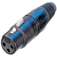 Neutrik NC3FX-BAG XLR-Steckverbinder Buchse, gerade Polzahl: 3 Schwarz