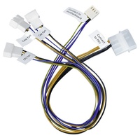 Akasa Anschlusskabel [3x PC-Lüfter Stecker 3pol., PC-Lüfter Stecker 4pol.