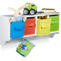 Relaxdays Kinder Wandregal ALBUS,