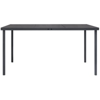 VidaXL Outdoor-Esstisch Anthrazit 150x90x74 cm Stahl