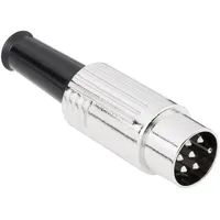 BKL Electronic 0208023 DIN-Rundsteckverbinder Stecker, gerade Polzahl: 5 Silber