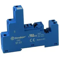 Finder Schraubfassung blau 97.01