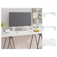 VidaXL TV-Aufsatz/Monitorerhöhung Glas Grün 40x25x11 cm