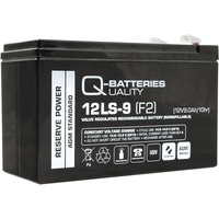 Q-Batteries 12LS-9 12V 9Ah F2 AGM 10 Jahre
