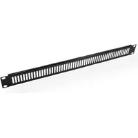 Value 19"-Belüftungs-Frontplatte 1 HE, schwarz